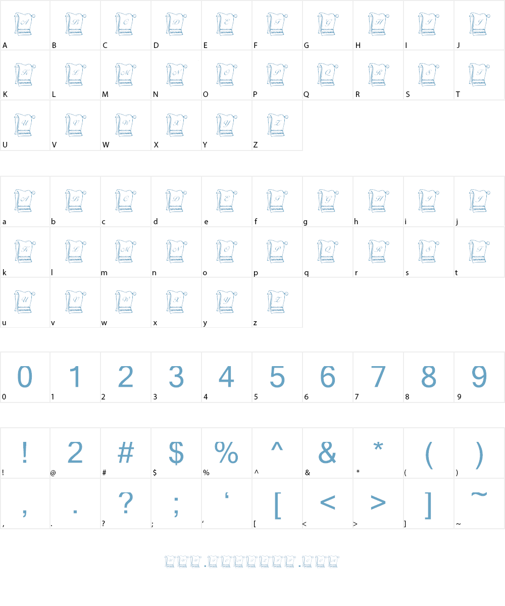 KR His N Hers Font Character